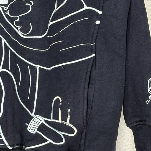 Vtg Southpole Men’s Y2K Tracksuit Hoodie Sweatpants Set Baggy BBoy Blue Size L - Picture 6 of 11